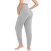 WiWi Women's Viscose from Bamboo Maternity Pants Soft Over The Belly Pregnancy Leggings High Waist Stretchy Bottoms S-XL, Heather Grey, Small view 2