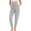 WiWi Women's Viscose from Bamboo Maternity Pants Soft Over The Belly Pregnancy Leggings High Waist Stretchy Bottoms S-XL, Heather Grey, Small view 3
