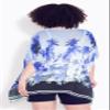 Avenue Women's Plus Size Poncho - Watercolor view 3