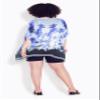 Avenue Women's Plus Size Poncho - Watercolor view 4