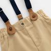 Boarnseorl Baby Boys Pants with Suspenders, 2-3T Brown view 4