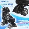 Kids Roller Skates for Boys, Black Adjustable Rollerskates with Light Up Wheels for Teens Youth Ages 8-12 10 11 12, Beginners Outdoor Sports, Best Birthday Gift for Kids view 4