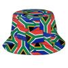 Cute South Africa Flag Bucket Hats Fashion Sun Cap Packable Summer Outdoor South African Fisherman Hat for Men Women view 1