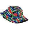 Cute South Africa Flag Bucket Hats Fashion Sun Cap Packable Summer Outdoor South African Fisherman Hat for Men Women view 2