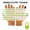 eGlove eQUEST GripPro X-LITE - Lightweight, Breathable, and Grippy - Comfort Mesh Back - Touchscreen Riding Gloves - 2022/23 (Caramel - Plain Cuff, XX-Small) view 3