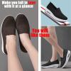 XIRUJNFD Women's Orthopedic Sneakers, Air Cushion Slip On Shoes, Mesh Orthopedic Sneakers for Women, Sandals Women (Dark Brown,7) view 2