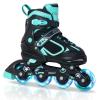 Nattork Blade Roller Skates for Boys with Light Up Wheel,Adjustable Inline Skates for Kids Ages 6-12 6 7 8 9 Children's Outdoor & Indoor, Beginners Teal