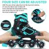 Nattork Blade Roller Skates for Boys with Light Up Wheel,Adjustable Inline Skates for Kids Ages 6-12 6 7 8 9 Children's Outdoor & Indoor, Beginners Teal view 3