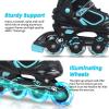 Nattork Blade Roller Skates for Boys with Light Up Wheel,Adjustable Inline Skates for Kids Ages 6-12 6 7 8 9 Children's Outdoor & Indoor, Beginners Teal view 4