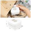 Parima Travel Jewelry Box for Girls Women, Jewelry Organizer Box | Personalized Jewelry Boxes for Women Girls Jewelry Box | Necklace Earrings Ring Box - Letter J, White view 4