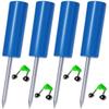 4 Pack Fishing Rod Holder, Rod Holders for Bank , Pole Holders Ground, Beach Support Stand Reinforced PVC with 4 Free Fishing Rod Bait Alarm Bells (Blue) view 1