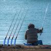 4 Pack Fishing Rod Holder, Rod Holders for Bank , Pole Holders Ground, Beach Support Stand Reinforced PVC with 4 Free Fishing Rod Bait Alarm Bells (Blue) view 2