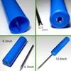 4 Pack Fishing Rod Holder, Rod Holders for Bank , Pole Holders Ground, Beach Support Stand Reinforced PVC with 4 Free Fishing Rod Bait Alarm Bells (Blue) view 4