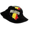 Cute Belgium Flag Bucket Hats Fashion Sun Cap Packable Summer Travel Outdoor Belgian Fisherman Hat for Men and Women view 2