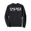 Sister Cow Print Cow Birthday Black White Pattern Sweatshirt view 1