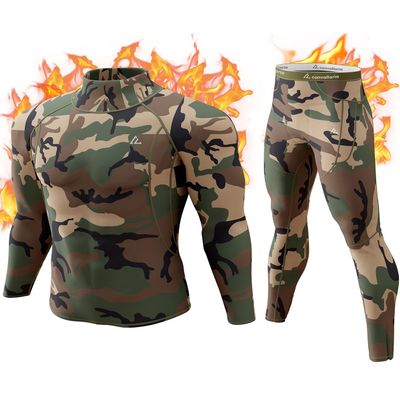 CL Thermal Underwear Long Johns for Men,Hunting Gear Sport Top and Bottom Set Winter Base Layer Long Underwear for Outdoor