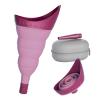TRIPTIPS Pee Conch Foldable Female Urinal Device Portable Urinal for Women Pee Funnel for Women Travel, She Pee Cup for Women Stand to Pee Womens Urinal Funnel with Tube Case (D-Purple) view 1