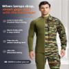 CL Thermal Underwear Long Johns for Men,Hunting Gear Sport Top and Bottom Set Winter Base Layer Long Underwear for Outdoor view 4