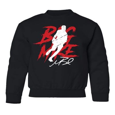 New York Mike Basketball Star Player Beasley Youth Crewneck Sweatshirt (Black, Youth Medium)