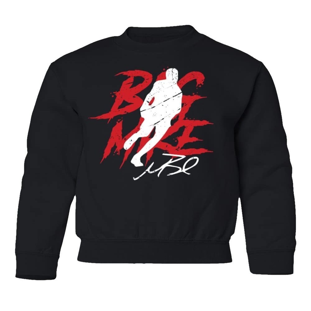 New York Mike Basketball Star Player Beasley Youth Crewneck Sweatshirt (Black, Youth Medium)