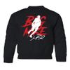 New York Mike Basketball Star Player Beasley Youth Crewneck Sweatshirt (Black, Youth Medium) view 1