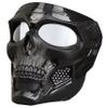 Airsoft Mask Full Face with HD Goggle Skull Skeleton Paintball Mask for Halloween Cosplay Paintball Game Props Party Tactical Mask (Skull-Clear) view 1