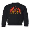 Durant Phoenix Basketball Star Player Youth Crewneck Sweatshirt (Black, Youth Medium) view 1