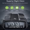 TFECOM Digital Infrared Night Vision Binoculars, 4.0inch TFT Screen, FHD Photo&1080P Video, 500m/1640ft in Darkness, for Military, Spy, Security, Hunting view 2