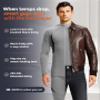 CL Thermal Underwear Long Johns for Men,Hunting Gear Sport Top and Bottom Set Winter Base Layer Long Underwear for Outdoor view 4