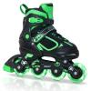 Nattork Blade Roller Skates for Boys with Light Up Wheel,Adjustable Inline Skates for Kids Ages 6-12 6 7 8 9 Children's Outdoor & Indoor, Beginners Green view 1