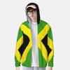 Jamaican Flag Jamaica Unisex Full Zip-Up Sun Protection Hoodie Long Sleeve Jacket Pocket Outdoor Travel Beach -X-Large view 2