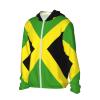 Jamaican Flag Jamaica Unisex Full Zip-Up Sun Protection Hoodie Long Sleeve Jacket Pocket Outdoor Travel Beach -X-Large view 3