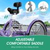 LILYPELLE Adult Tricycles 7 Speed, 3 Wheel Bikes Adult Trikes 20/24/26 inch, Three-Wheeled Bicycles Cruise Trike with Shopping Basket for Seniors, Women, Men view 2