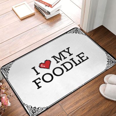 Abipuir Classroom Welcome Mat I Love My Foodle Doormat Retro Rug Summer Welcome Mat (Color : Colour, Size : 40X60CM)