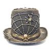 steampunk mad hatter Mad Scientist Top Hat For women Halloween Costume Cosplay Party For Adult (Spider Gold) view 1