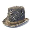 steampunk mad hatter Mad Scientist Top Hat For women Halloween Costume Cosplay Party For Adult (Spider Gold) view 4