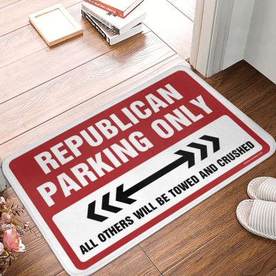 Door Mats Outdoor Funny Republican Parking Only Rug Door Mats Outdoor Funny Fall Kitchen Mat (Size : 65X90CM)