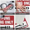 Welcome Home Mats for Front Door Ping Pong Parking Only Rug Bedroom Decorations Personalized Welcome Mat (Size : 65X90CM) view 3