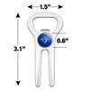Franklin & Marshall College Primary Logo Golf Golfing Divot Repair Tool Bottle Opener view 3