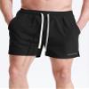 NELEUS Men's 3 Pack Running Shorts with Pockets,3D Honeycomb Thick Fabric,6112, Black/Light Grey/Light Blue,S view 2