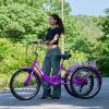 LILYPELLE Adult Tricycle 7 Speed, 3 Wheel Bike Adult, 20/24/26 inch Wheels Cruiser Bikes with Cargo Basket for Seniors, Women, Men view 2