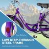 LILYPELLE Adult Tricycle 7 Speed, 3 Wheel Bike Adult, 20/24/26 inch Wheels Cruiser Bikes with Cargo Basket for Seniors, Women, Men view 4