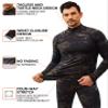 CL Thermal Underwear Long Johns for Men,Hunting Gear Sport Top and Bottom Set Winter Base Layer Long Underwear for Outdoor view 2