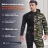 CL Thermal Underwear Long Johns for Men,Hunting Gear Sport Top and Bottom Set Winter Base Layer Long Underwear for Outdoor view 4