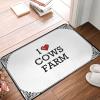 Abipuir Classroom Welcome Mat I Love Cows Farm Doormat Retro Rug Summer Welcome Mat (Color : Colour, Size : 65X90CM)