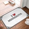 Abipuir Classroom Welcome Mat I Love Minnesota Doormat Retro Rug Summer Welcome Mat (Color : Colour, Size : 40X60CM) view 1