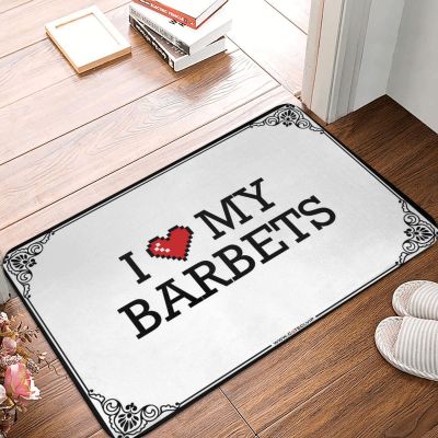 Abipuir Home Decor Men I Love My Barbets Doormat Spring Doormat Outdoor Entrance Farm Mat (Color : Colour, Size : 40X60CM)