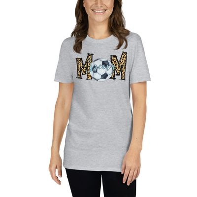 Soccer Mom T-Shirt, Cute Soccer Shirt, Soccer Mother Tee, Gift for Mom of Player, Mama's Game Day Shirt, Proud Soccer Ma Sport Grey