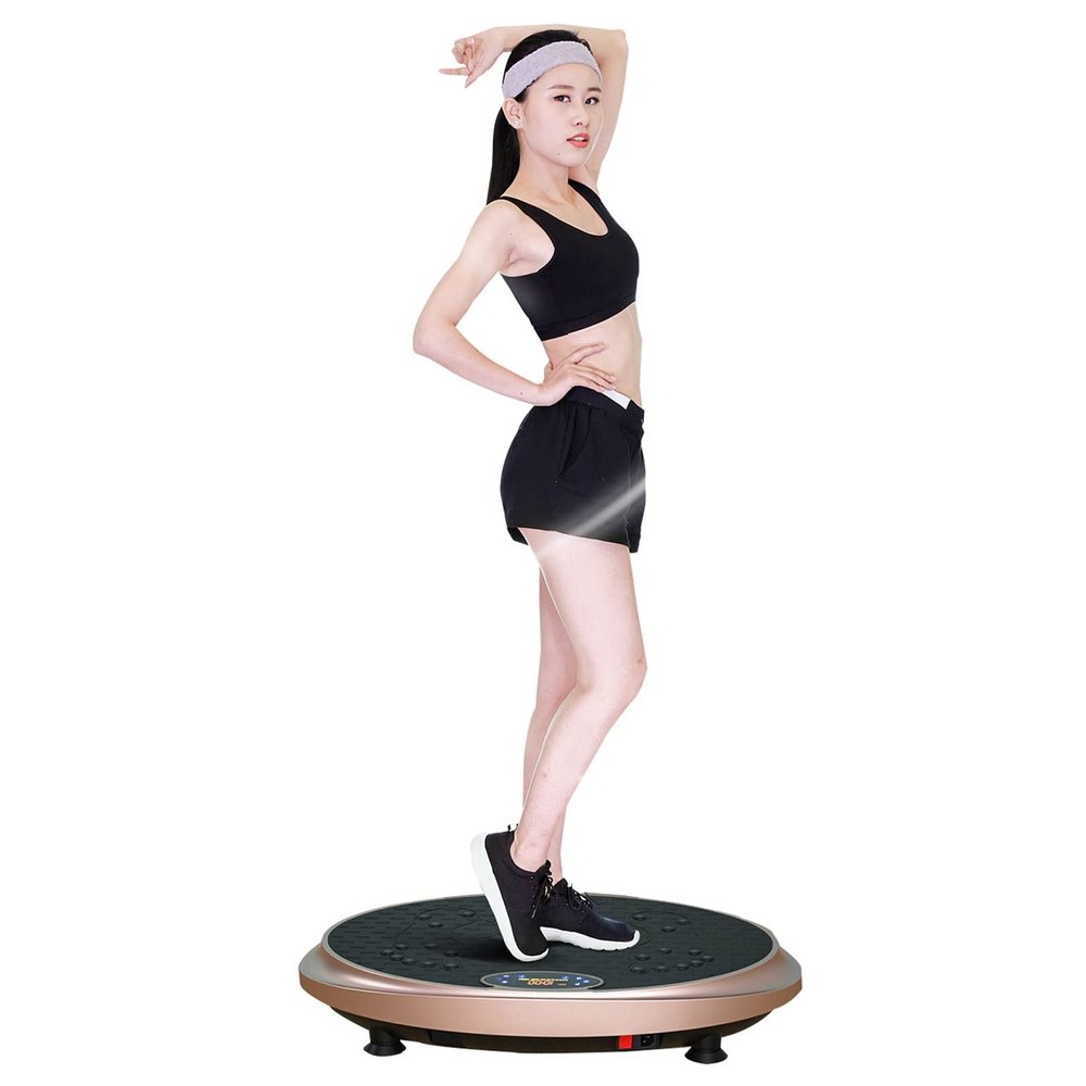 HAIZON 3D Vibration Plate Exercise Machine - Pulsation 3D Motion Vibration Platform - Full Whole Body Vibration Machine for Home Fitness