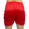 DRHOM Women Boxer Bloomers Shorts Ruffled Lace Dance Panties Sissy Pettipants Bloomers Frilly Shorts Underwear (Red, Large) view 2